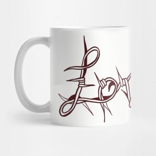 pointed love Mug